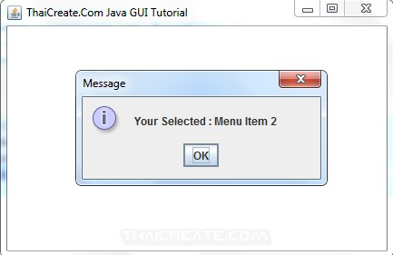 Java AWT and Popup Menu (PopupMenu) - Example