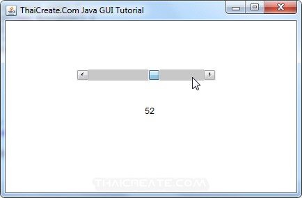 Java AWT and Scrollbar (Scrollbar) - Example