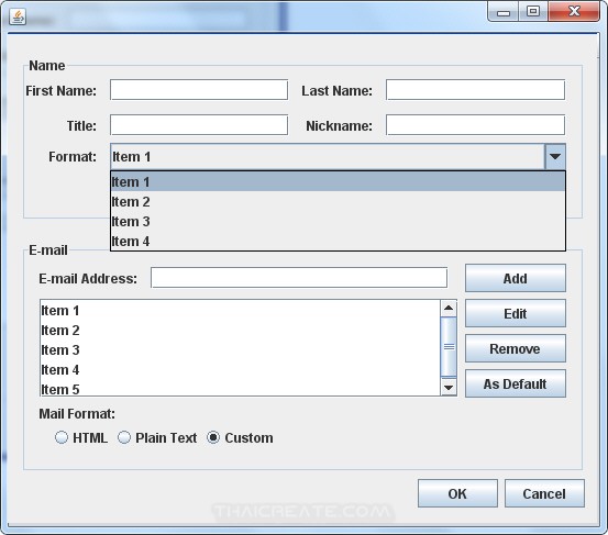 Java GUI Swing / AWT