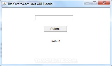 Java AWT and Text Field (TextField) - Example