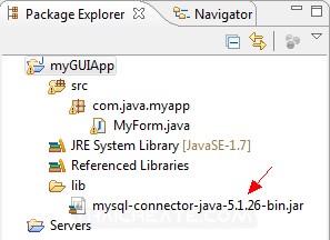 Java GUI and MySQL Database Java GUI and MySQL Database