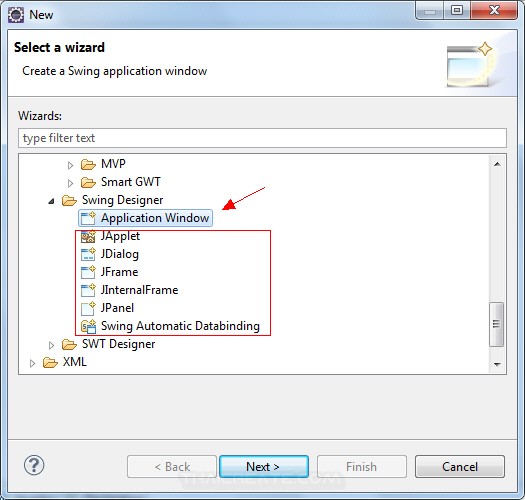 Eclipse : สร้าง Java GUI Application ด้วยโปรแกรม Eclipse IDE แบบง่าย ๆ