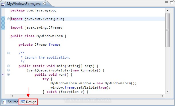 Eclipse : สร้าง Java Gui Application ด้วยโปรแกรม Eclipse Ide แบบง่าย ๆ