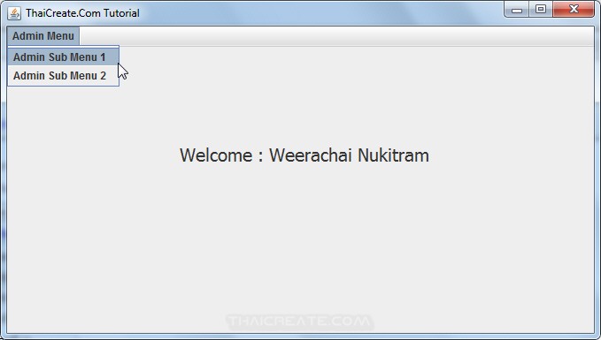 Java GUI Authorized Menu Admin/User (Menu Level) Java GUI Authorized Menu Admin/User (Menu Level)
