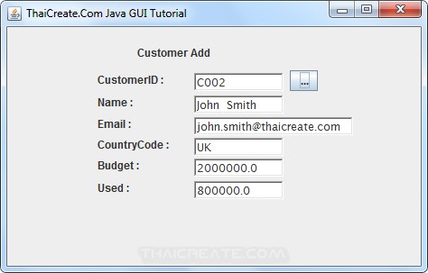 Java GUI Choose Data  from JDialog to Main Frame Java GUI Choose Data  from JDialog to Main Frame