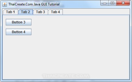 Java GUI Create Tab and Multiple Tab Item