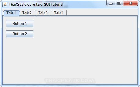 Java GUI Create Tab and Multiple Tab Item