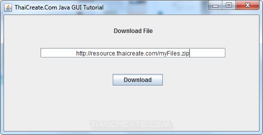 Java GUI Download file and Progress Bar