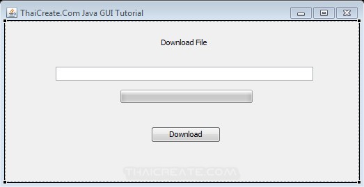 Java GUI Download file and Progress Bar