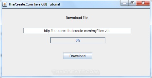 Java GUI Download file and Progress Bar Java GUI Download file and Progress Bar