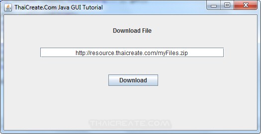 Java GUI Download file and Progress Bar