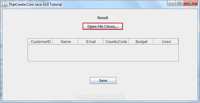 Java GUI Import CSV/Text to Database