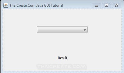 Java GUI JComboBox from Database