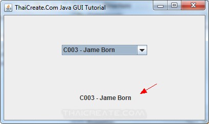 Java GUI JComboBox from Database