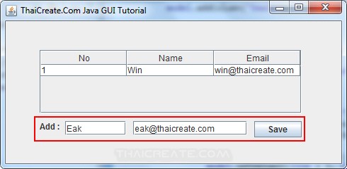 Java GUI JTable - Add Rows Data to JTable Model Java GUI JTable - Add Rows Data to JTable Model