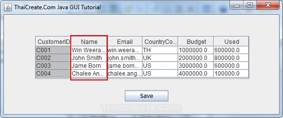 Java GUI JTable - Update data all Cell in JTable Java GUI JTable - Update data all Cell in JTable