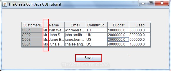 Java GUI JTable - Update data all Cell in JTable Java GUI JTable - Update data all Cell in JTable