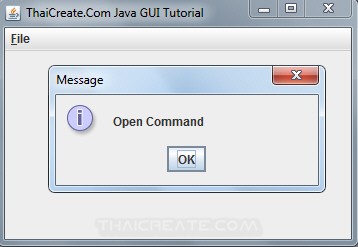 Java GUI Create Menu and Shortcut Key Control