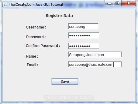 Java GUI Member Register Form and Validation Data Java GUI Member Register Form and Validation Data