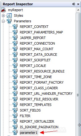 iReport Create Parameters and Pass Variable