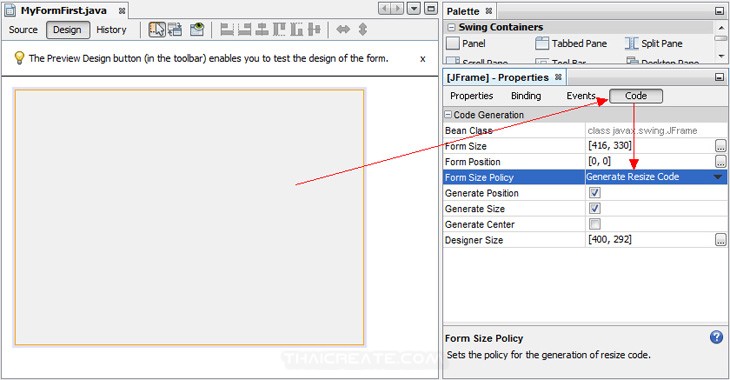 Java GUI JFrame