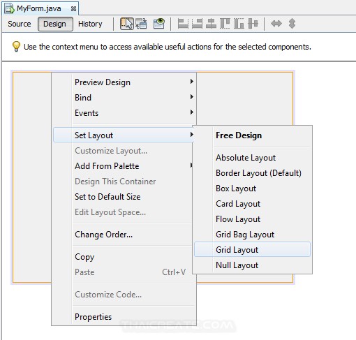 Java GUI Layout