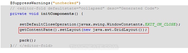 Java GUI Layout