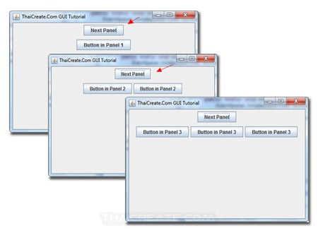Java Card Layout (CardLayout) - Example