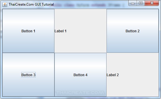 Java Grid Layout (GridLayout)