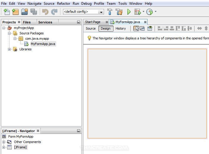 Netbeans : สร้าง Java GUI ด้วย Netbeans สร้าง Application แบบ Graphic ...