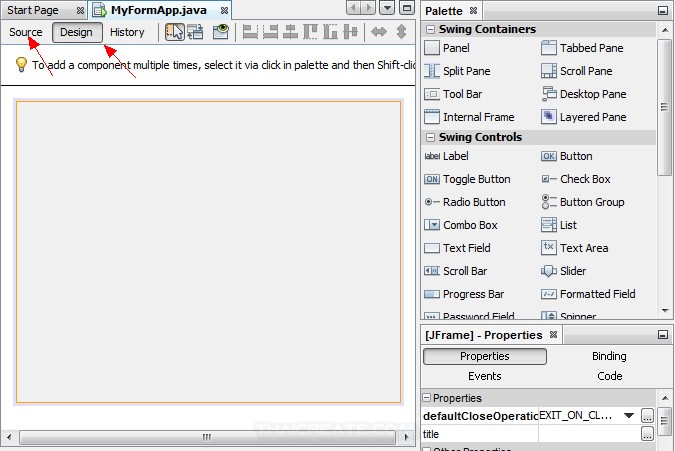Netbeans : สร้าง Java GUI ด้วย Netbeans สร้าง Application แบบ Graphic ...