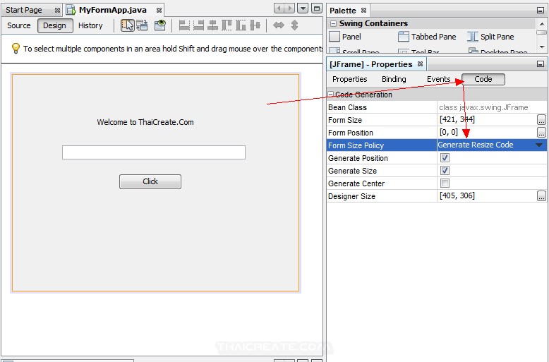 Java GUI Netbeans