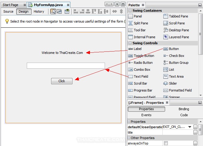 Netbeans : สร้าง Java GUI ด้วย Netbeans สร้าง Application แบบ Graphic ...