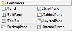 Java GUI Swing Containers