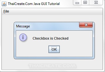 Java Menu Item/Checkbox (JCheckBoxMenuItem) - Swing Example