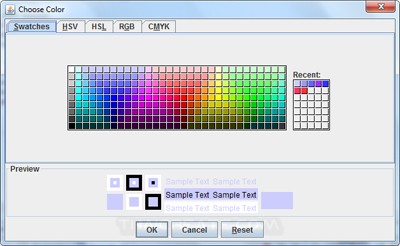 Java Swing and Color Chooser (JColorChooser) Java Swing and Color Chooser (JColorChooser)