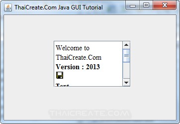 Java Editor Pane