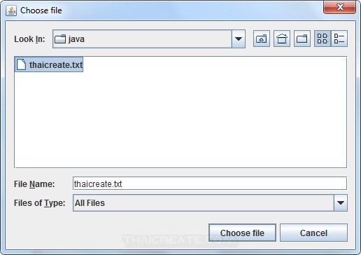 Java Swing and File Chooser (JFileChooser)