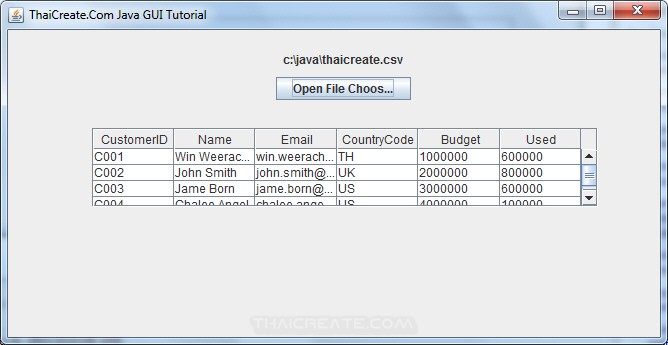 Java Swing and File Chooser (JFileChooser)