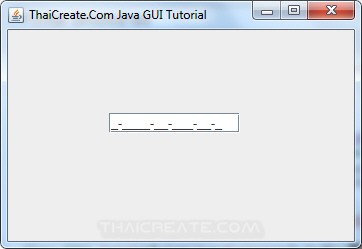Java Formatted TextField (JFormattedTextField) Java Formatted TextField (JFormattedTextField)