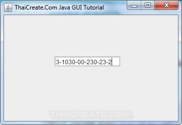 Java Formatted TextField (JFormattedTextField) Java Formatted TextField (JFormattedTextField)