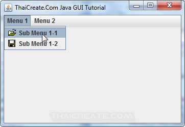 Java Menu (JMenu) - Swing Example