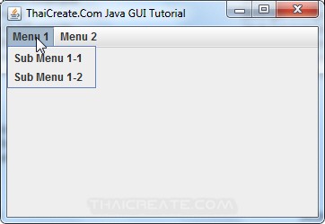 Java MenuBar (JMenuBar)