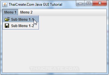 Java MenuBar (JMenuBar)