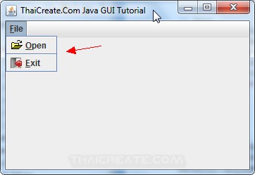 Java MenuBar (JMenuBar)