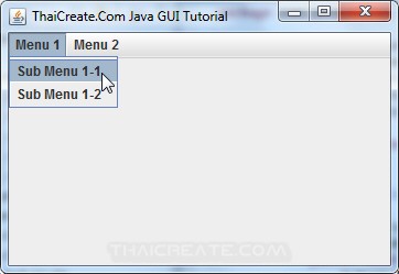 Java Menu Item (JMenuItem)