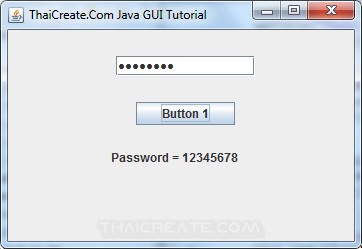 Java Password Field (JPasswordField)