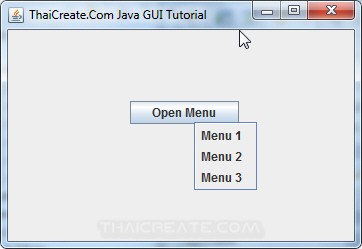Java Popup Menu (JPopupMenu)