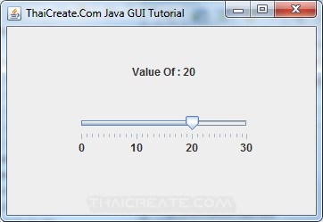 Java Slider (JSlider) - Swing Example