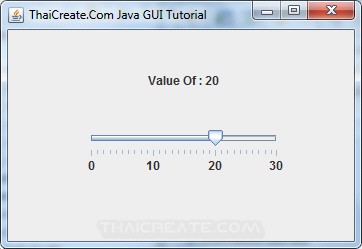 Java Slider (JSlider)